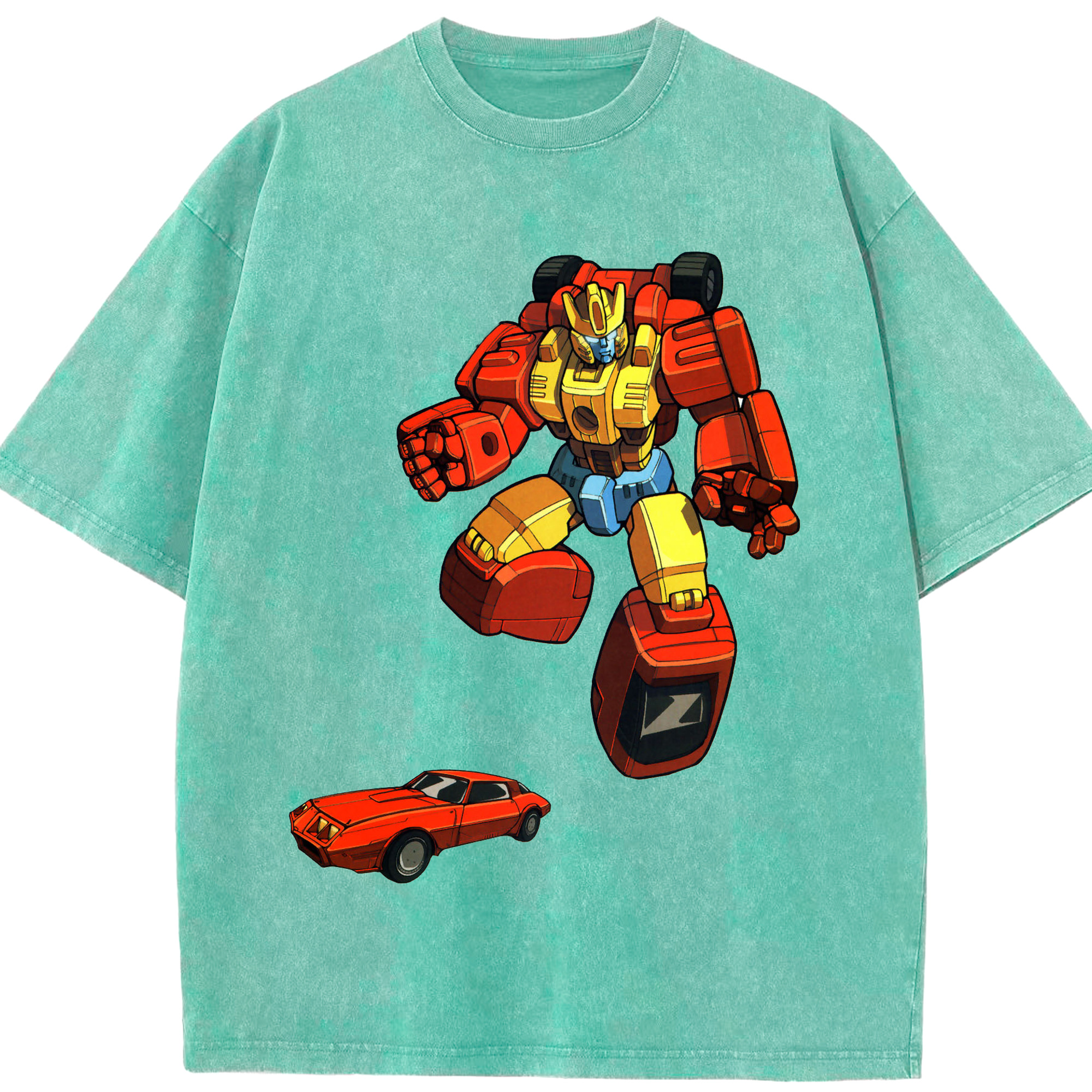 （画像用）  綿100% ヴィンテージ風 半袖Tシャツ（フロントプリント）